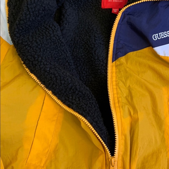 Vintage guess windbreaker sherpa lined jacket NEW - Picture 4 of 4